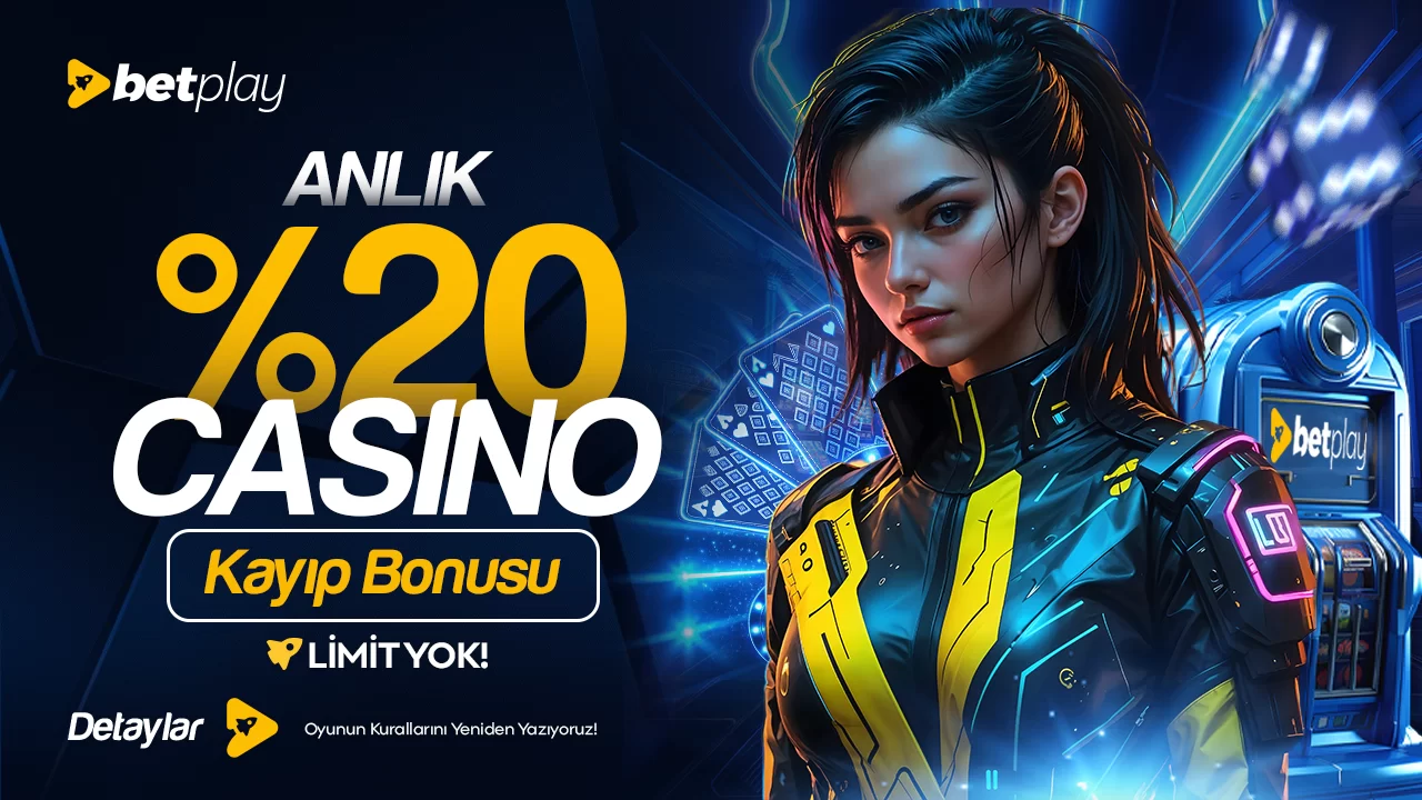 ANLIK %20 CASİNO KAYIP BONUSU!